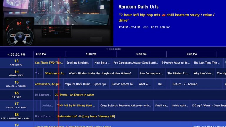 Channel Surfer: веб-приложение позволяет «серфить» YouTube, как по кабельному ТВ в 90-х