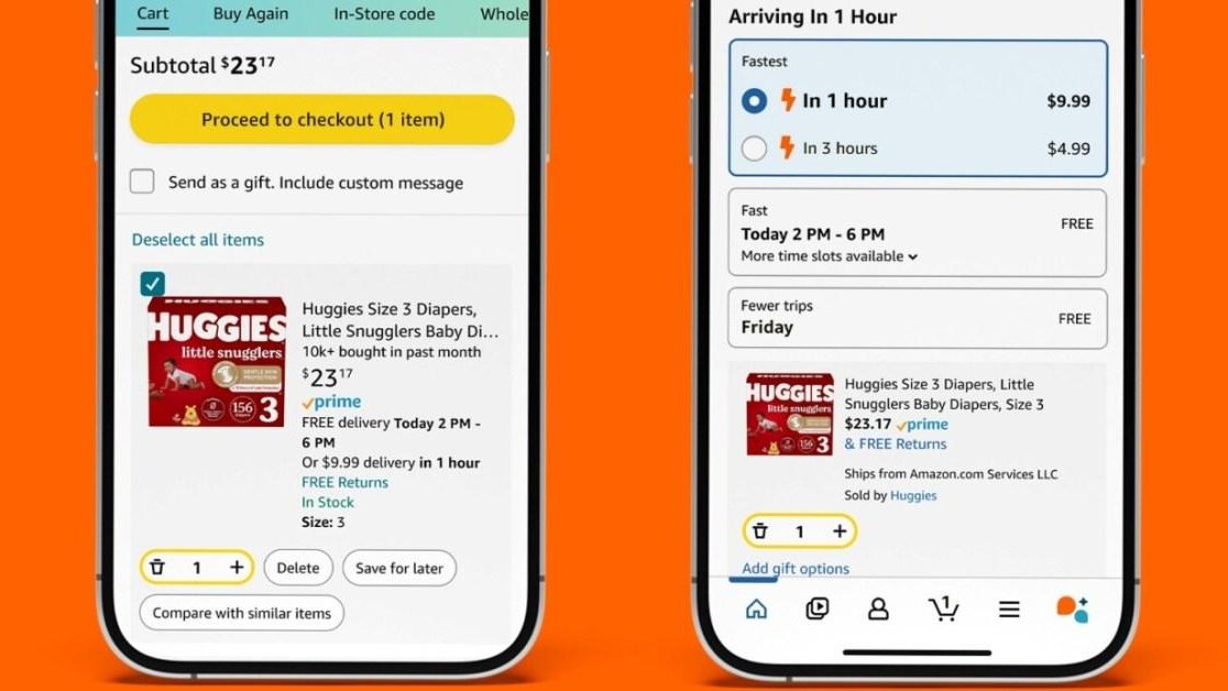 Amazon представила страницу «getitfast» для заказов с доставкой за 1–3 часа