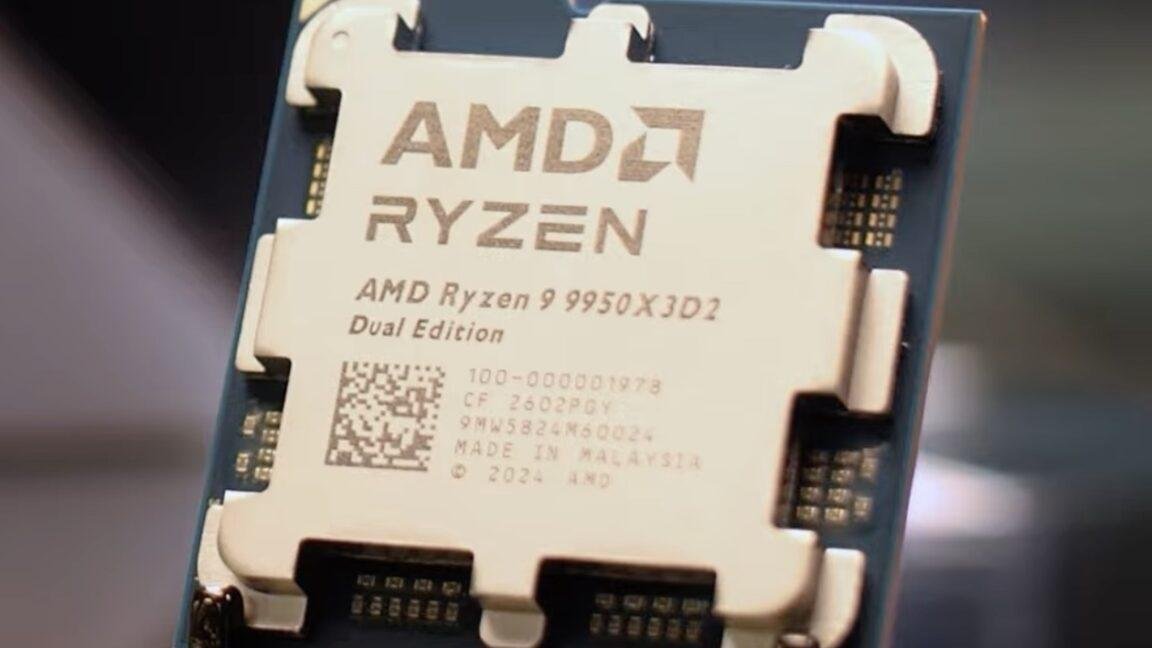 AMD Ryzen 9 9950X3D2 Dual Edition: новый процессор с рекордным кэшем 208 МБ