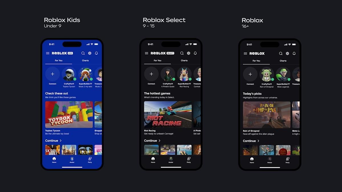 Roblox вводит обязательные возрастные уровни аккаунтов