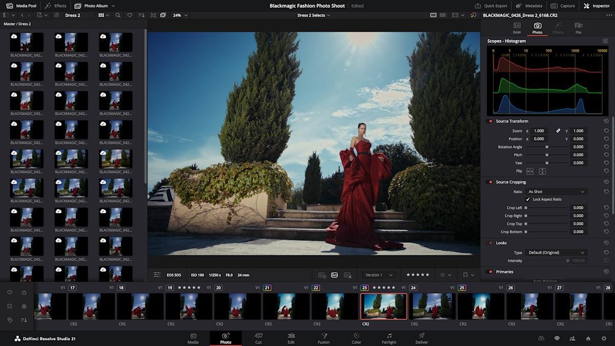 DaVinci Resolve 21 атакует Adobe: в программу добавили полноценный фоторедактор
