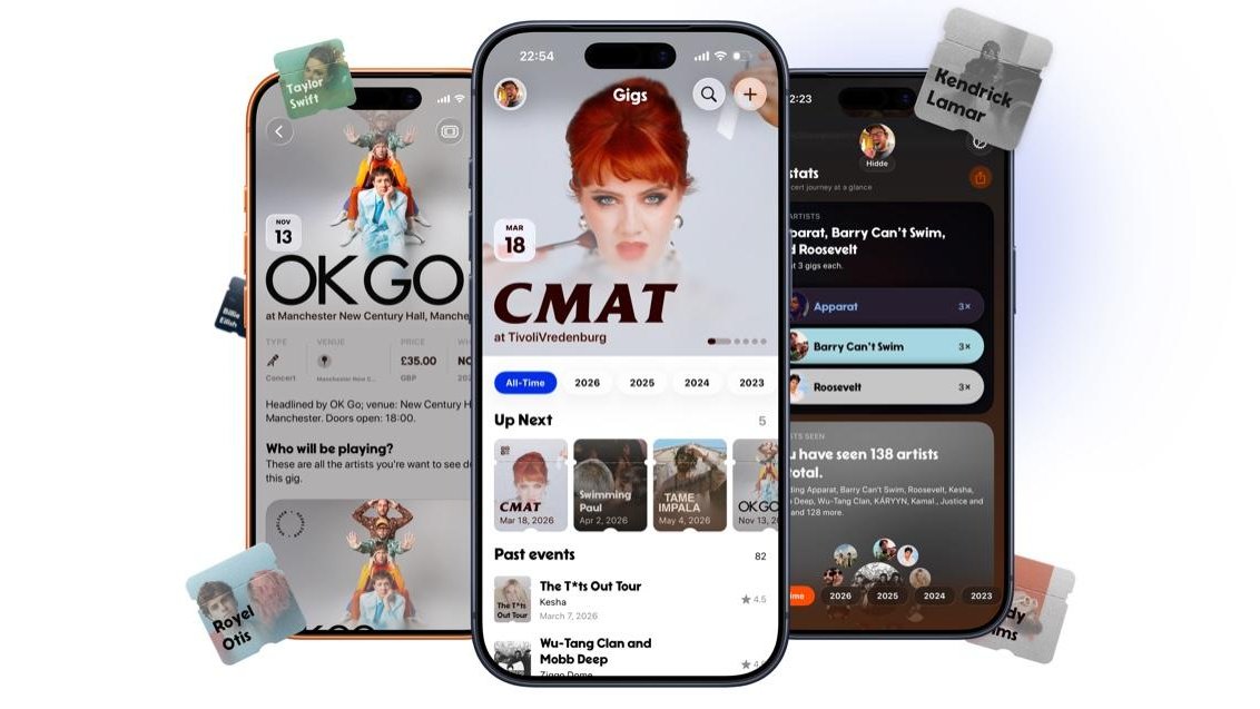 Gigs создаёт архив ваших концертов с помощью AI от Apple