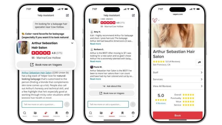 Yelp превращает свой чат-бот в цифрового консьержа с новыми функциями