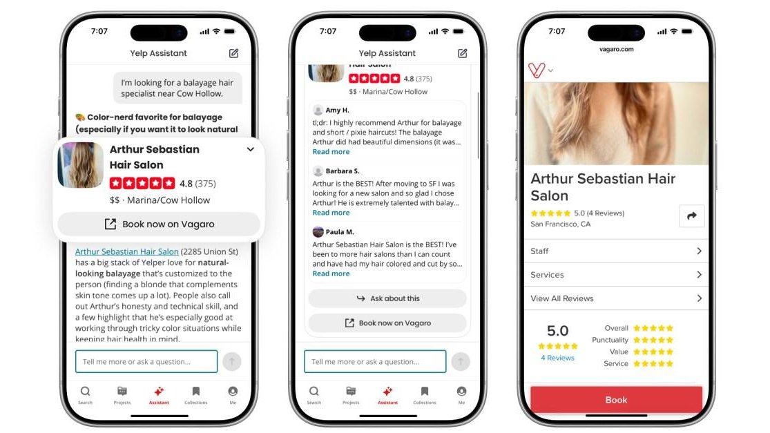 Yelp превращает свой чат-бот в цифрового консьержа с новыми функциями