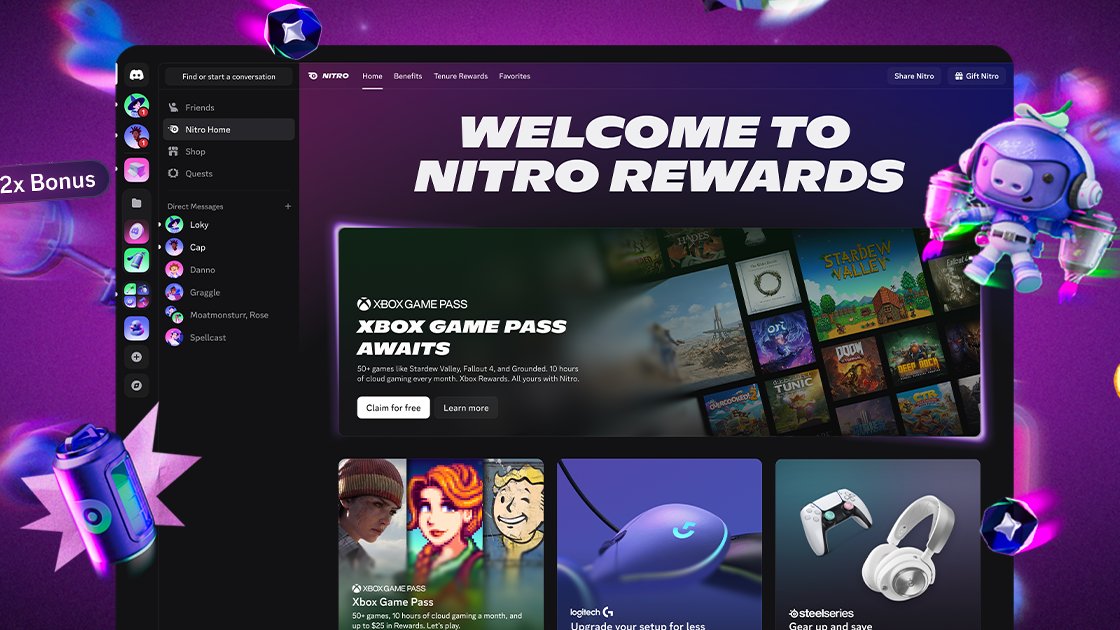 Discord Nitro теперь с подпиской Xbox Game Pass: новые бонусы для пользователей