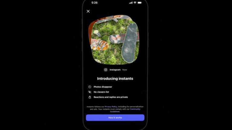 Instagram* запускает Instants: исчезающие фото без редактирования