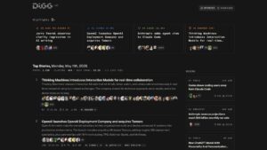 Digg возрождается в виде агрегатора новостей об искусственном интеллекте