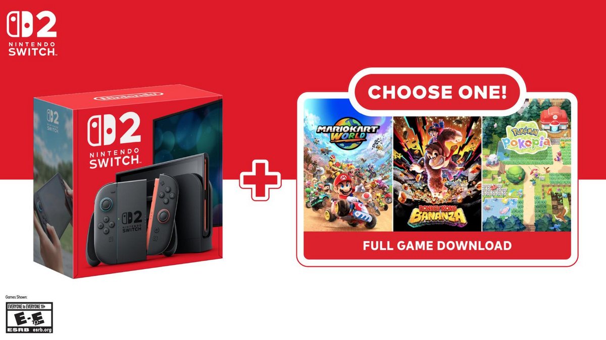 Nintendo анонсировала стартовый набор Switch 2 с игрой за 500 долларов