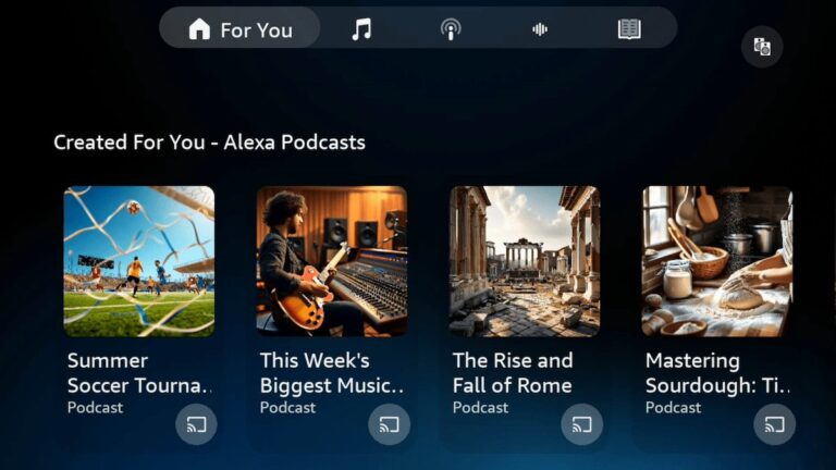 Alexa+ научилась создавать подкасты по любому запросу