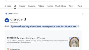ИИ Google Search сломался: он начал «игнорировать» запросы пользователей