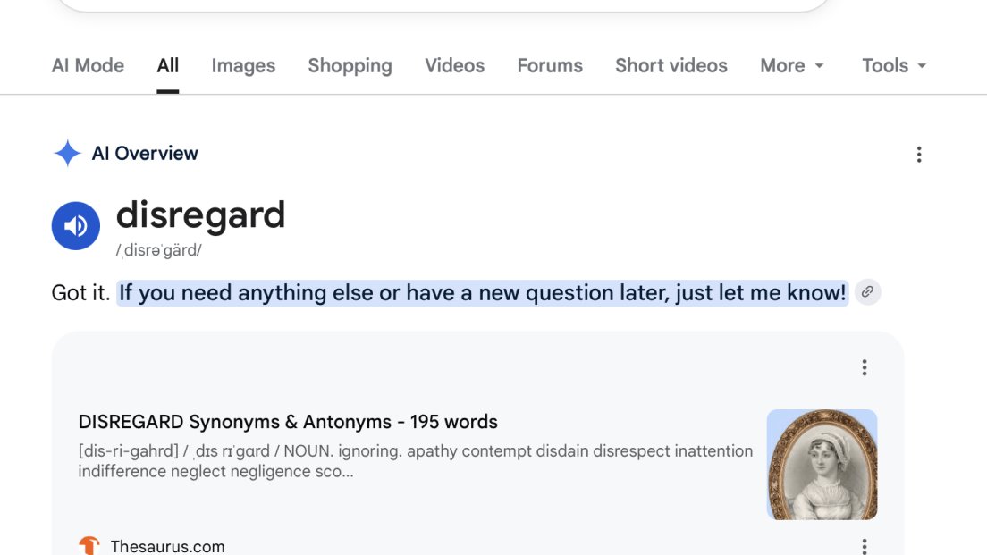 ИИ Google Search сломался: он начал «игнорировать» запросы пользователей
