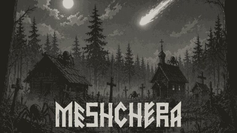 Meshchera: атмосферная игра-три-в-ряд для Playdate с призрачным болотом