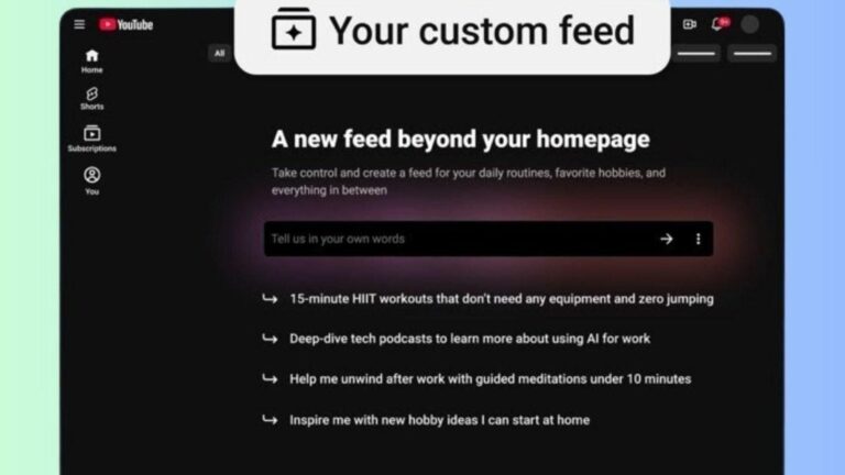 YouTube создаёт персонализированные ленты видео по запросу пользователя