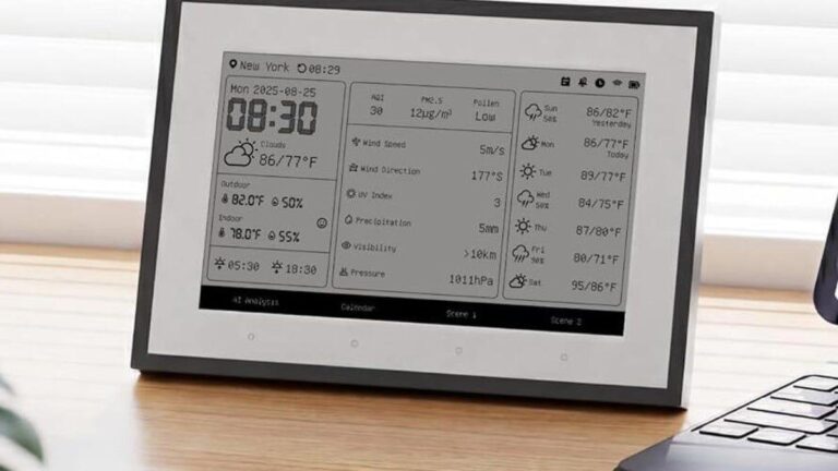 SwitchBot представила погодную станцию с E Ink экраном и годом работы от батарей